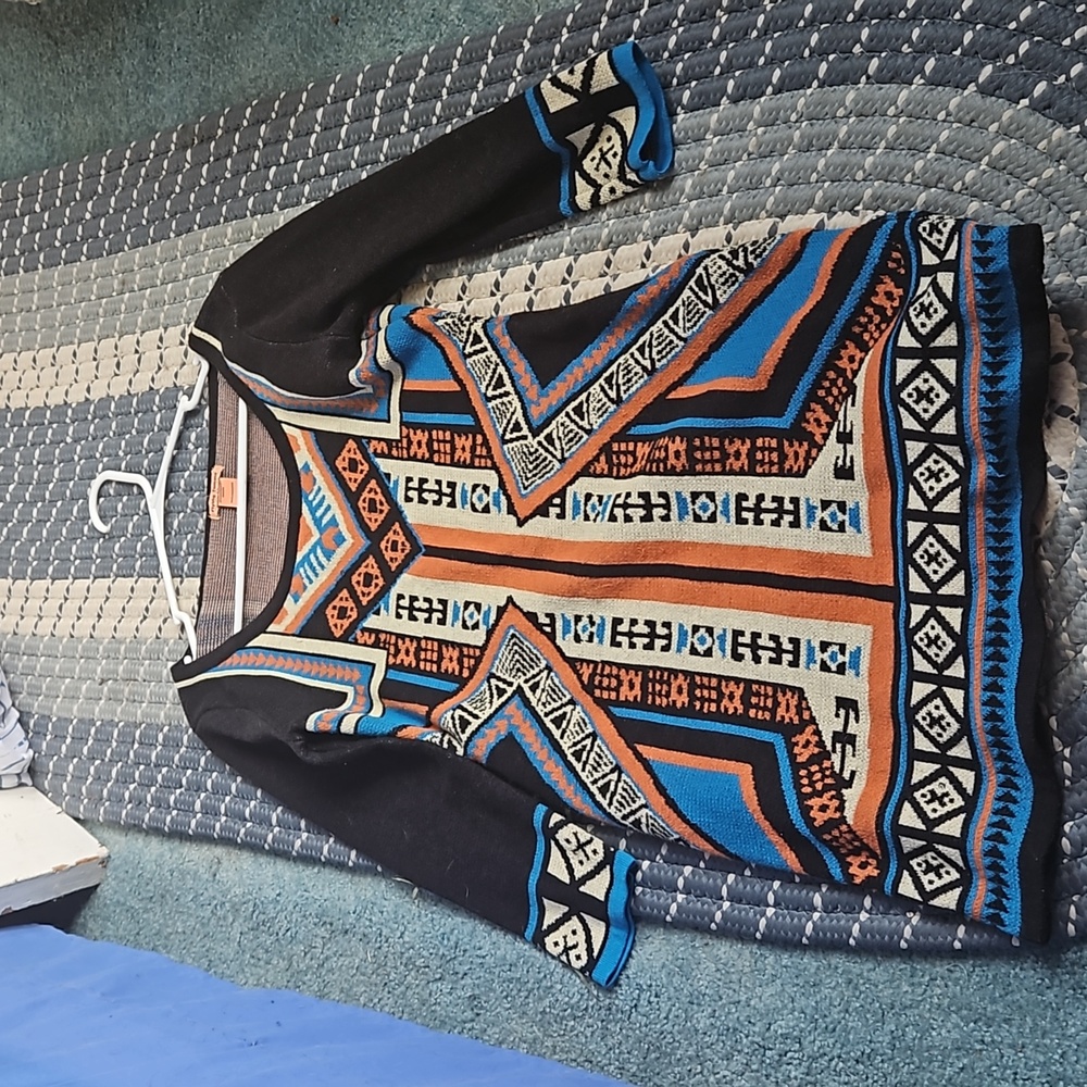 3/4 Aztec print dress